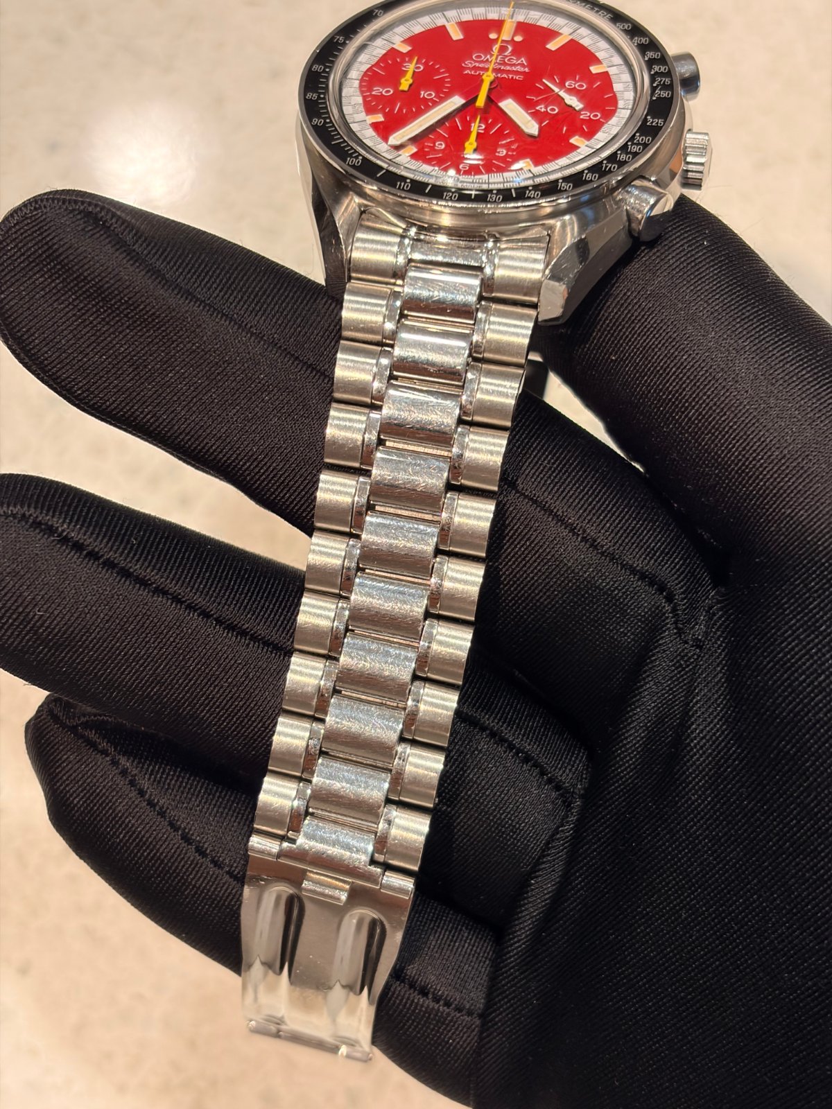 Omega Speedmaster Schumacher Limited Edition Red Dial