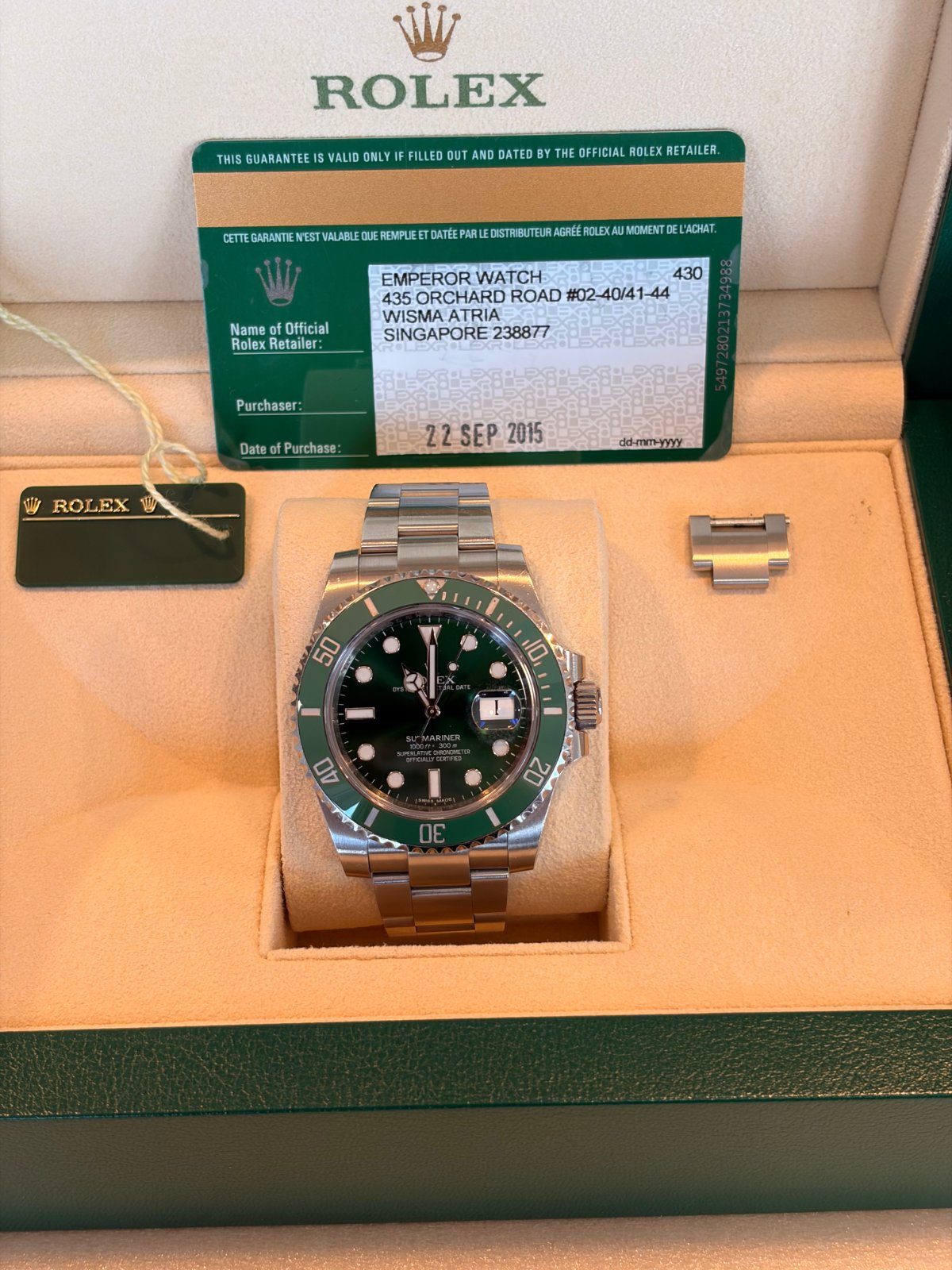 Rolex Submariner Hulk