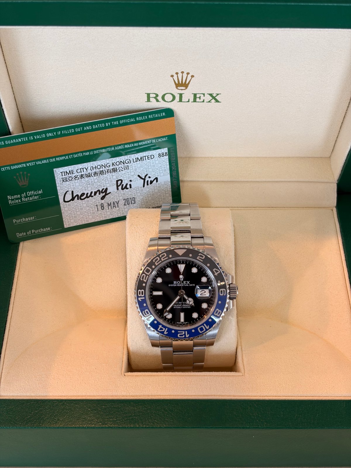 Rolex GMT-Master II Batman